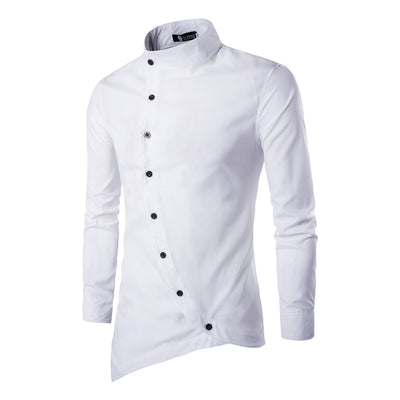 Camisa de Manga Larga con Cuello Diagonal - Image 11