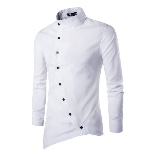 Camisa de Manga Larga con Cuello Diagonal - Image 11