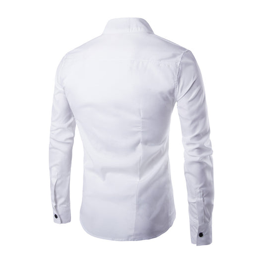 Camisa de Manga Larga con Cuello Diagonal - Image 12