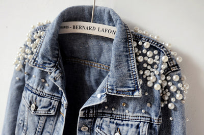 Chaqueta Denim Coreana Oversized con Tachuelas - Estilo Pesado para Primavera y Otoño - Image 10