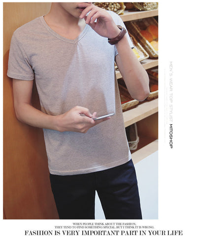 Camiseta Slim Cuello Redondo Manga Corta - Image 17