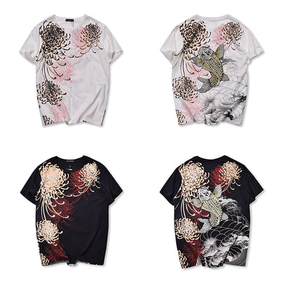 Camisa Koi Humo con Bordado Artesanal - Image 3