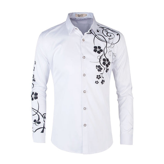 Camisa Slim Fit Coreana de Manga Larga para Hombre - Image 5