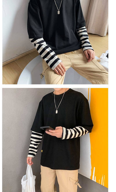 Sudadera de Dos Capas con Parches de Manga Larga - Image 6
