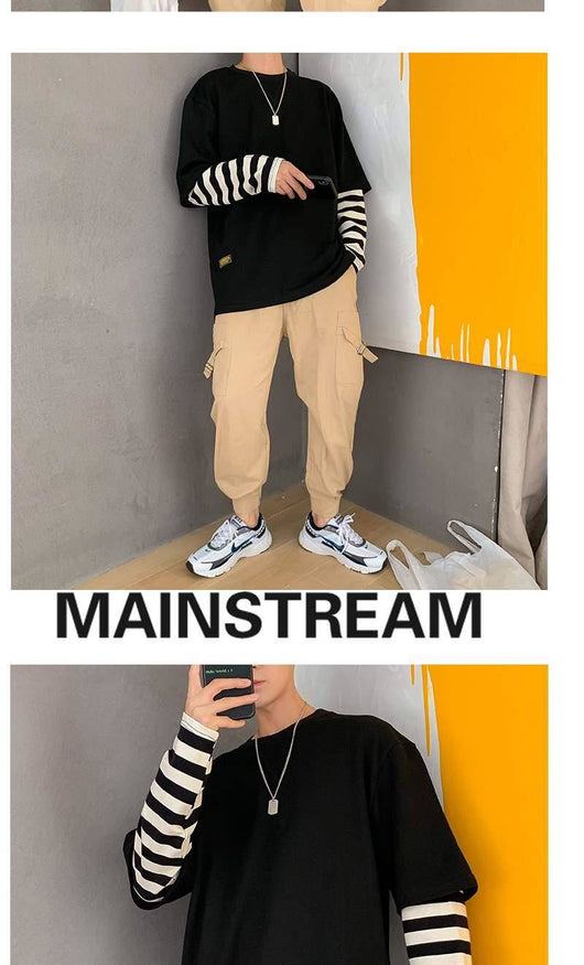 Sudadera de Dos Capas con Parches de Manga Larga - Image 7
