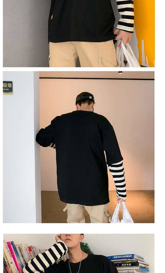 Sudadera de Dos Capas con Parches de Manga Larga - Image 8