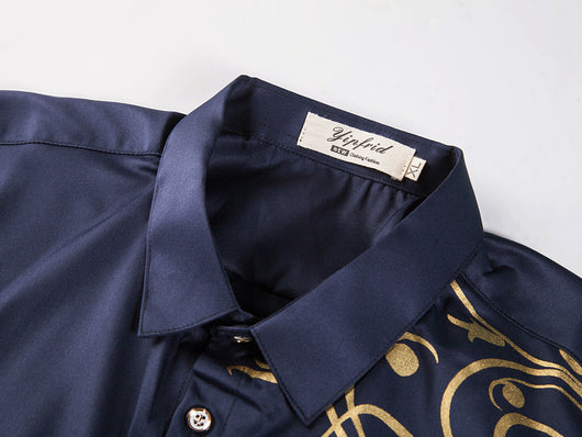 Camisa Slim Fit Coreana de Manga Larga para Hombre - Image 23