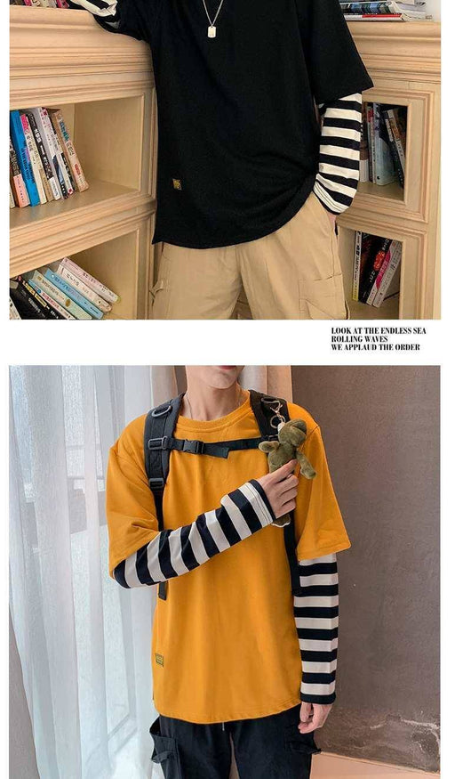 Sudadera de Dos Capas con Parches de Manga Larga - Image 9