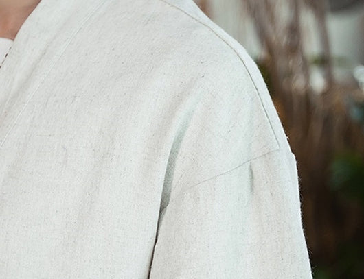 Chaqueta Cardigan Hanfu Étnico Retro - Camisa Suelta de Algodón para Hombre - Image 21