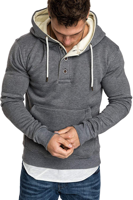Sudadera Polar con Capucha y Detalles de Botones - Image 8