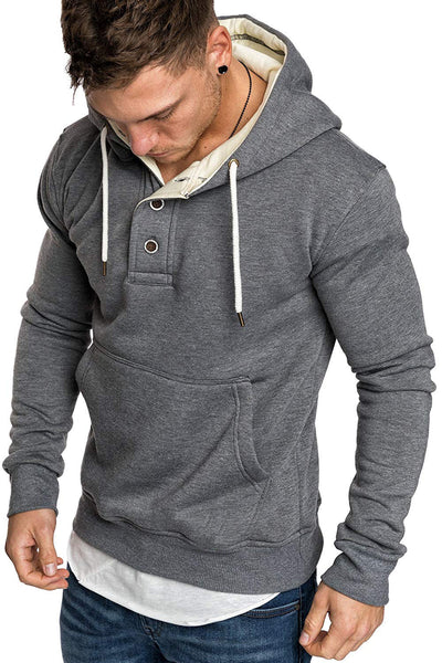 Sudadera Polar con Capucha y Detalles de Botones - Image 9