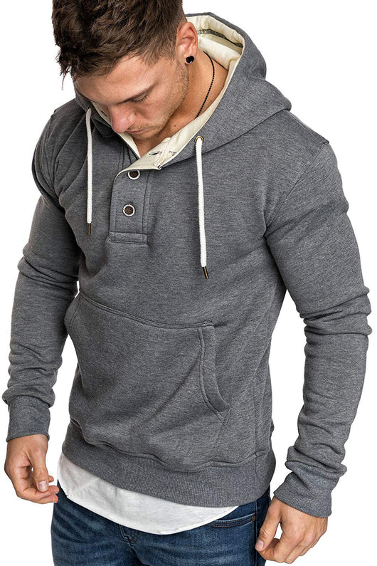 Sudadera Polar con Capucha y Detalles de Botones - Image 9