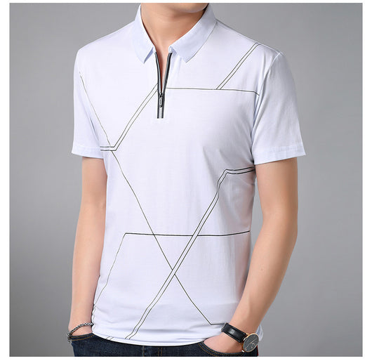 Camiseta de Rayas para Hombre - Algodón 100% Manga Corta - Image 7