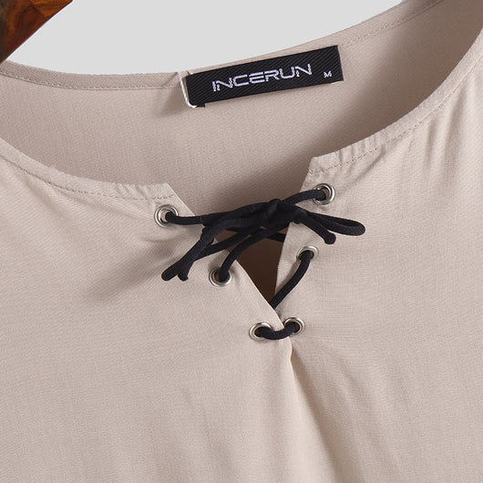 Camisa Vintage de Algodón y Lino para Hombre - Image 19