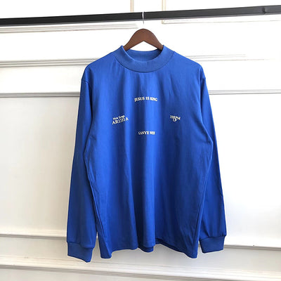 Camiseta Básica de Algodón con Cuello Redondo y Manga Larga - Image 5