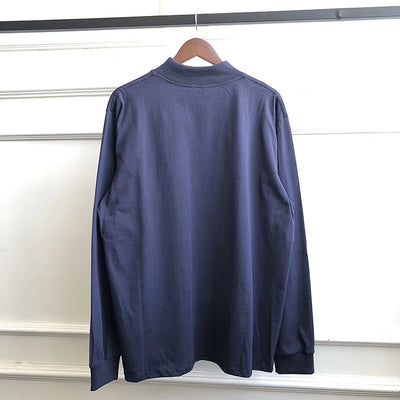 Camiseta Básica de Algodón con Cuello Redondo y Manga Larga - Image 8