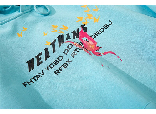 Sudadera Hip Hop Rainbow con Estampado Mariposa - Hoodie Streetwear Casual Unisex - Image 16