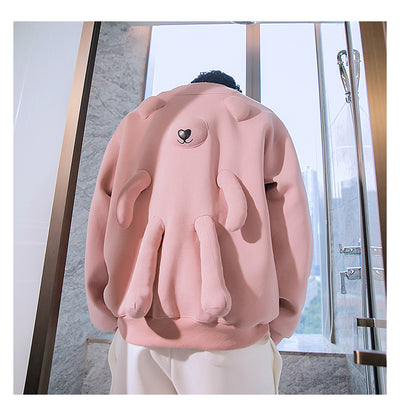 Suéter de Cuello Redondo con Oso Tridimensional - Image 12
