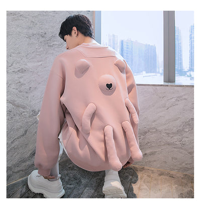 Suéter de Cuello Redondo con Oso Tridimensional - Image 14