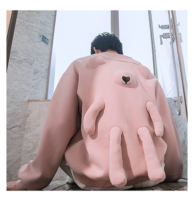 Suéter de Cuello Redondo con Oso Tridimensional - Image 16