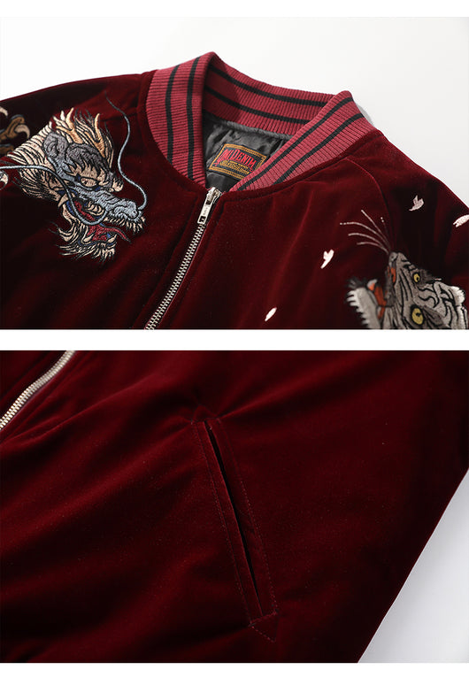 Chaqueta Acolchada de Algodón Invierno con Bordado Estilo Chino - Image 11