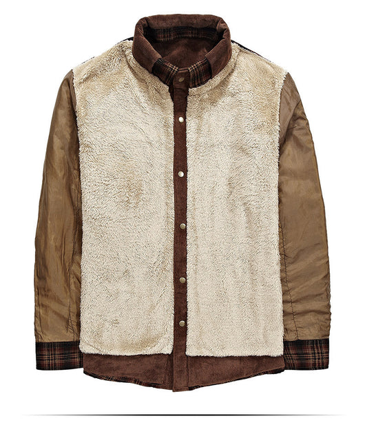 Camisa de Cuadros Térmica para Hombre - Algodón Cálido Manga Larga - Image 6