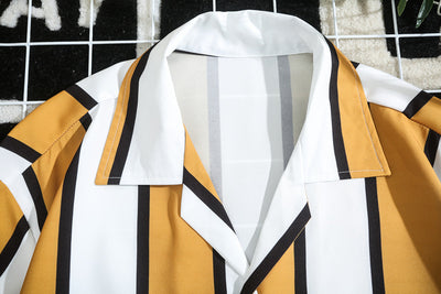 Camisa Casual de Rayas para Joven - Manga Corta - Image 11