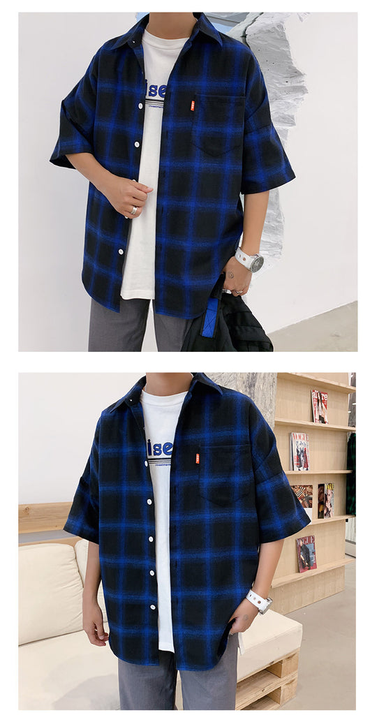 Camisa casual de cuadros para hombre - Image 5