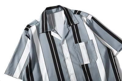 Camisa Casual de Rayas para Joven - Manga Corta - Image 19