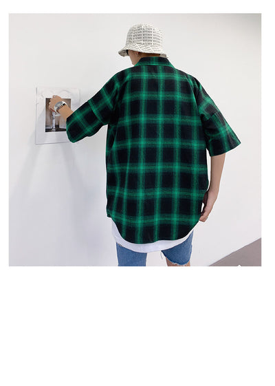 Camisa casual de cuadros para hombre - Image 9