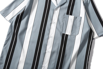 Camisa Casual de Rayas para Joven - Manga Corta - Image 20