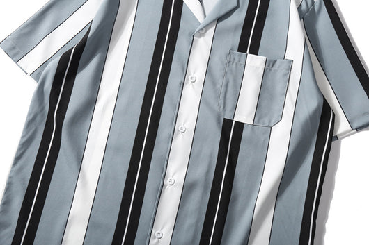 Camisa Casual de Rayas para Joven - Manga Corta - Image 20