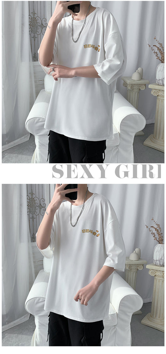 Playera Suelta para Parejas al Estilo Coreano Trendy - Image 5