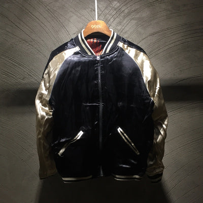 Chaqueta Reversible de Doble Cara con Bordados para Hombre - Image 36