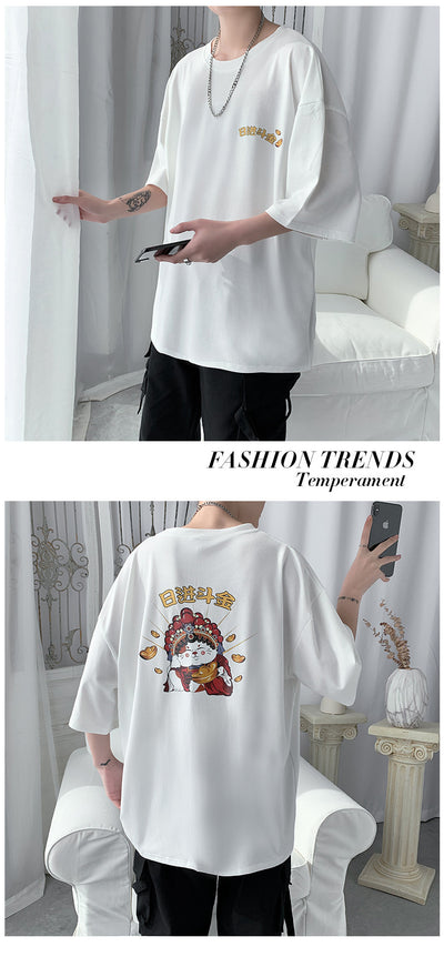 Playera Suelta para Parejas al Estilo Coreano Trendy - Image 7
