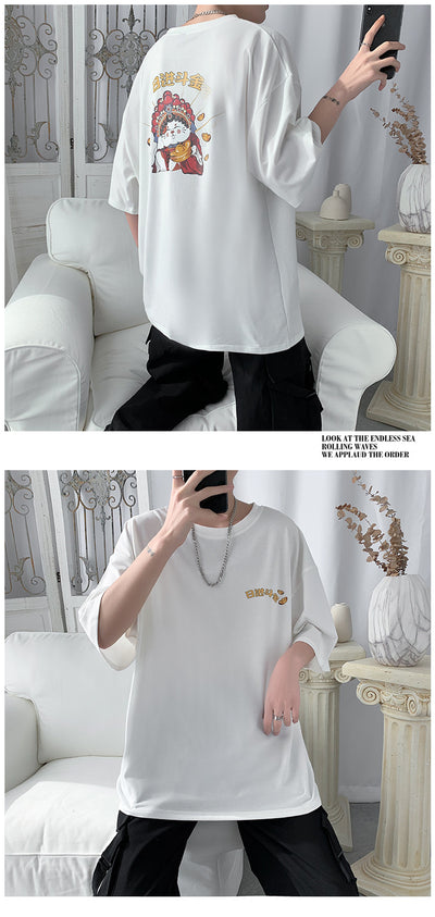 Playera Suelta para Parejas al Estilo Coreano Trendy - Image 8