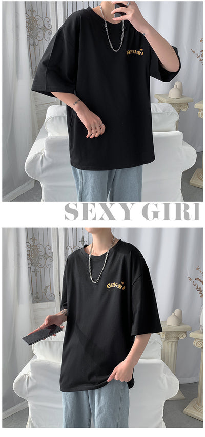 Playera Suelta para Parejas al Estilo Coreano Trendy - Image 10