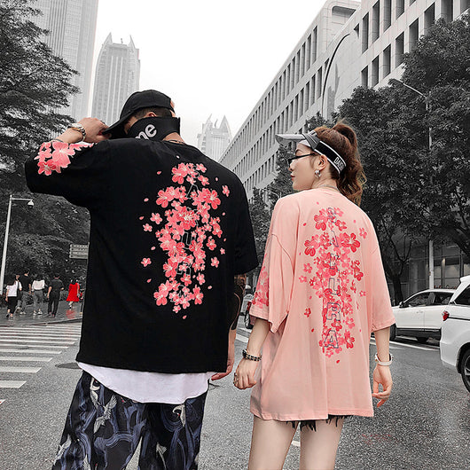 Playera Sakura para Pareja - Verano Fresco y Cómodo - Image 4