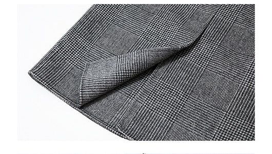 Abrigo de Lana Reversible Cuadros y Pata de Gallo para Hombre - Image 23