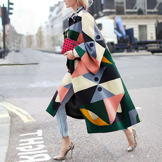 Cortavientos Estampado Oversize para Mujer - Image 9
