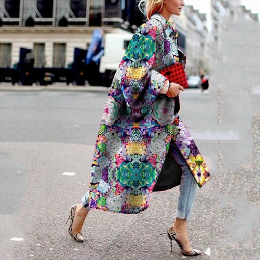 Cortavientos Estampado Oversize para Mujer - Image 21