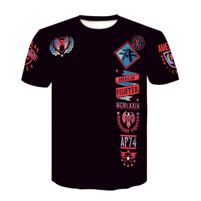 Playera Casual Harajuku Estampada Vintage para Hombre - Image 9