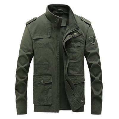 Chaqueta de Trabajo Casual Talla Grande en Algodón Lavable para Hombre - Image 5