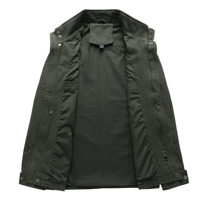 Chaqueta de Trabajo Casual Talla Grande en Algodón Lavable para Hombre - Image 6