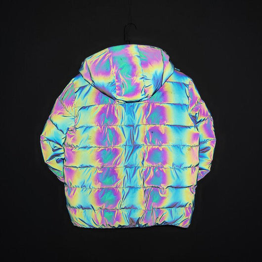 Chaqueta Invernal con Efecto Arcoíris Reflectante - Image 7
