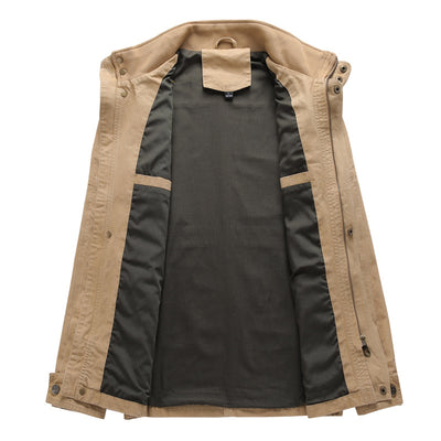 Chaqueta de Trabajo Casual Talla Grande en Algodón Lavable para Hombre - Image 8