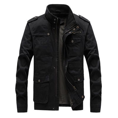 Chaqueta de Trabajo Casual Talla Grande en Algodón Lavable para Hombre - Image 9
