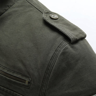 Chaqueta de Trabajo Casual Talla Grande en Algodón Lavable para Hombre - Image 12