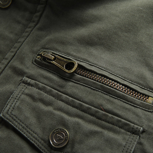 Chaqueta de Trabajo Casual Talla Grande en Algodón Lavable para Hombre - Image 13