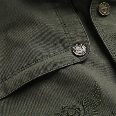 Chaqueta de Trabajo Casual Talla Grande en Algodón Lavable para Hombre - Image 14